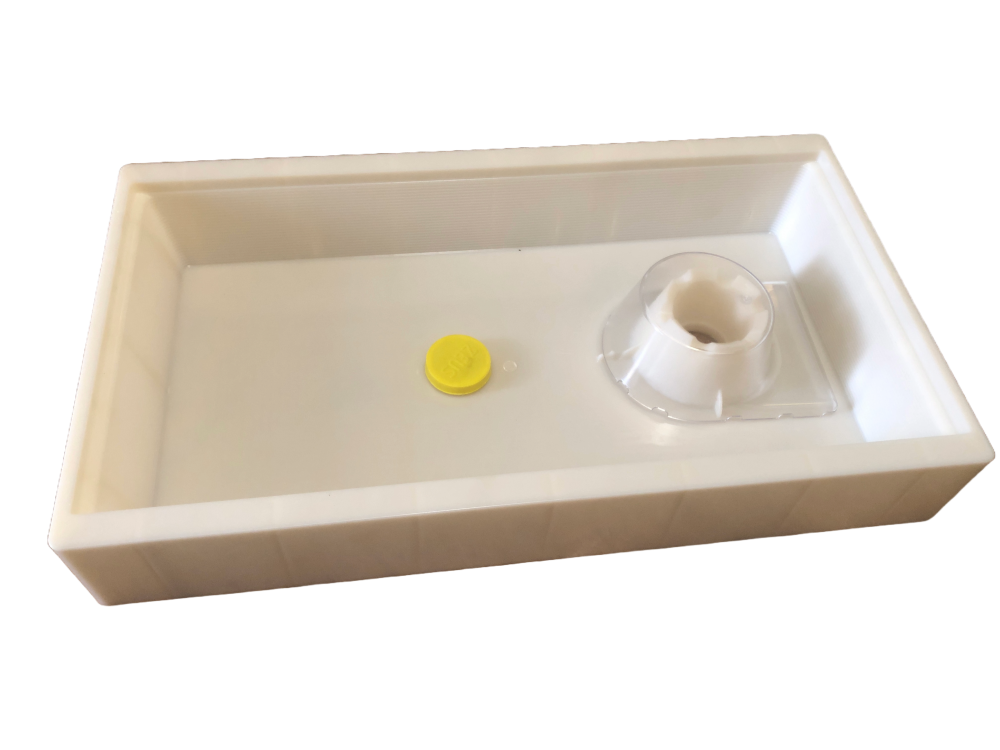 NUTRITORE A COPRIFAVO IN PLASTICA PER ARNIA DA 6 FAVI  versione con VULCANO - ESSEA-ZEUS
